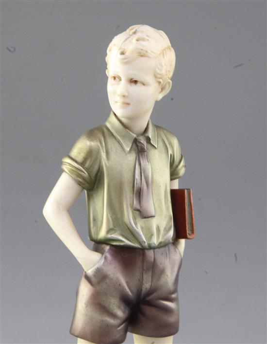 Ferdinand Preiss. A bronze and ivory figure; Sonny Boy Height overall 8.25in.